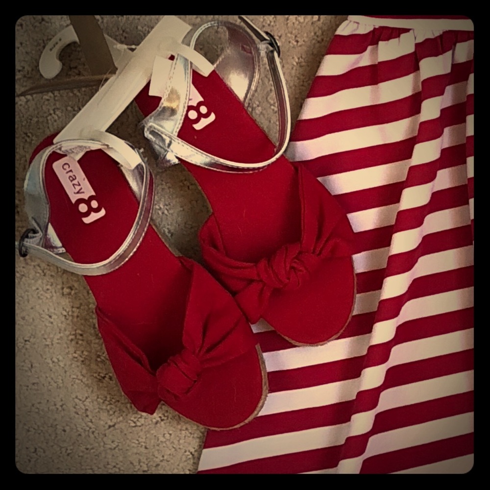 Crazy Eight Crazy8 Espadrilles 4th of July Wedges